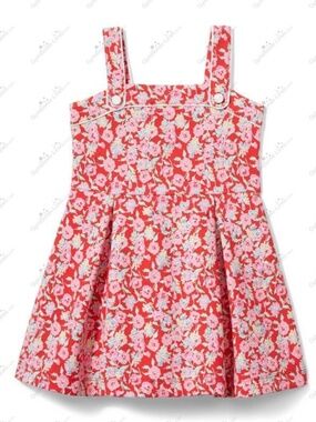 Janie and Jack Red Floral Print Dress 2T